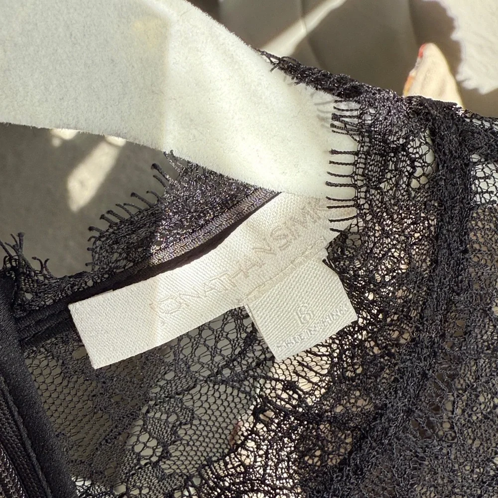 Jonathan Simkhai Kehlani Lace Yoke Corset Top - Picture 8 of 9